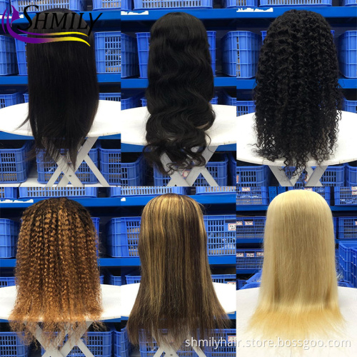 Wholesale Brazilian HD Transparent 13x4 Lace Frontal Wig Vendors Raw Virgin Cuticle Aligned Human Hair Wigs For Black Women